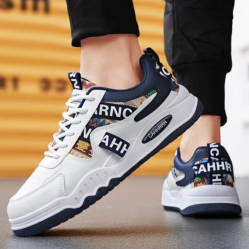 Mesh Lightweight Sneakers Elastic Band Platform Vulcanized Shoes Big Size Men’s Shoes Fashion Leather Casual Shoes For Men