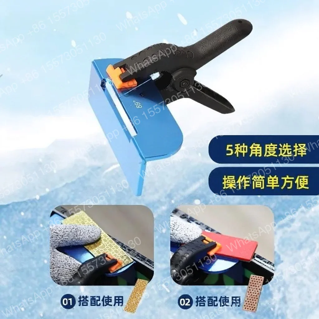 Snowboard Knife Sharpener Edge Sanding Tool Angle Clip Set Outdoor Knife Sharpener