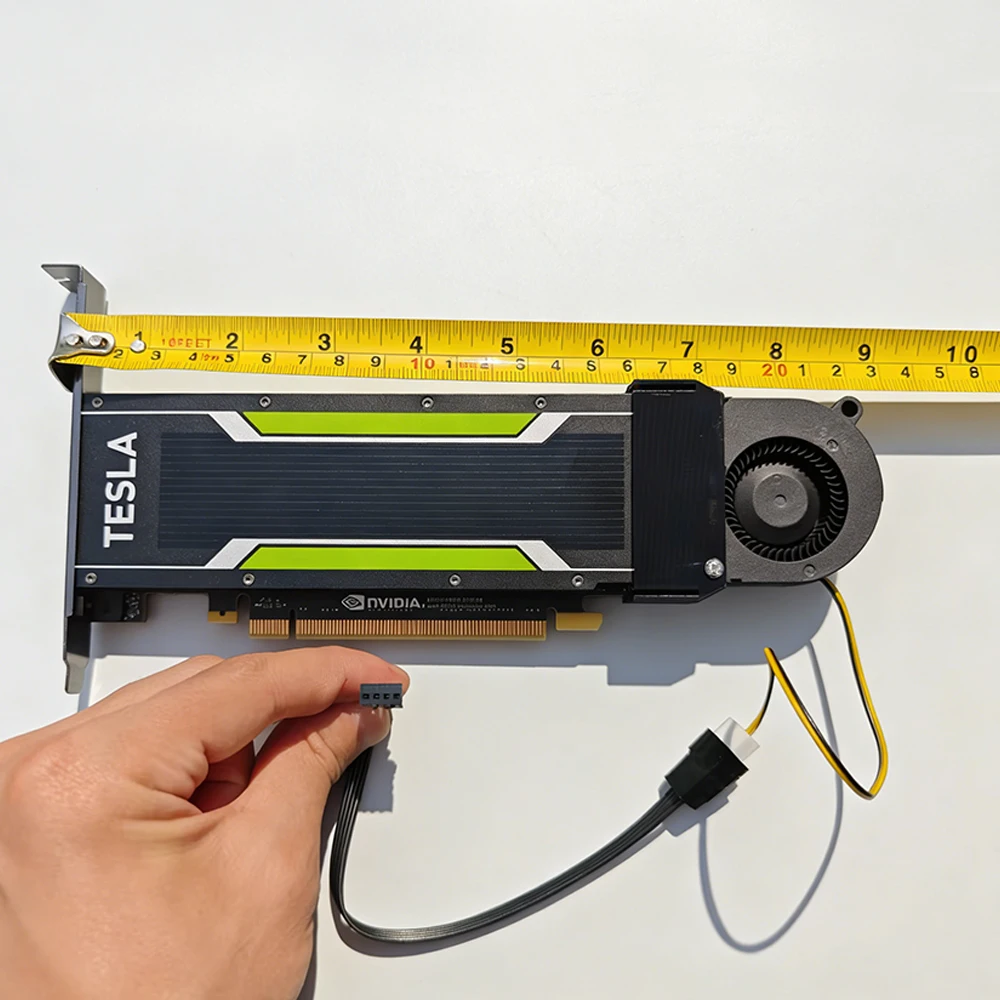 Speedier  Modified Active Turbo Cooling Fan for NVIDIA Tesla P4 / M4 / T4 GPU, Silent 4-Pin PWM