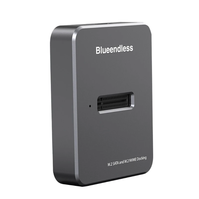 Blueendless for .2 SSD Enclosure Base for M2 NVME/SATA Dual-protocol 10Gbps USB Drop Ship