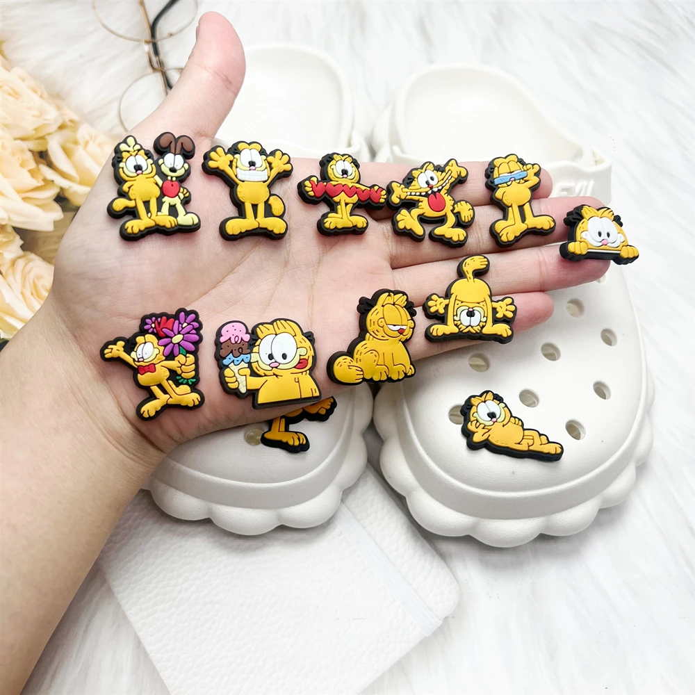12-100 Stück Potdemiel Katzen-Schuh-Charms DIY Schuh-Dekorationszubehör Bubble Slides Clog Sandalen Schuhschnallen Kinder-Partygeschenk – Detail 6