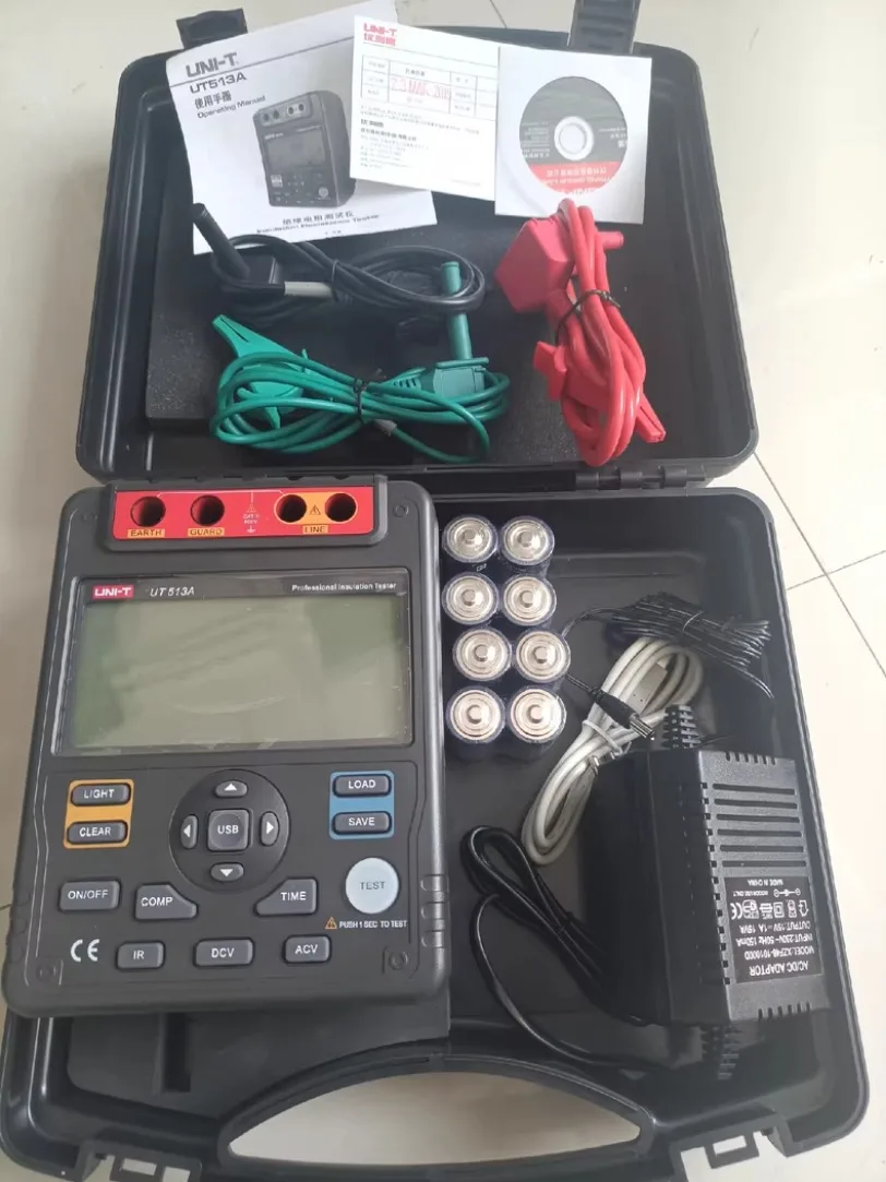 1pc UNI-T UT513A Insulation Resistance Testers Megohmmeter Voltmeter 5000V 1000GΩ*SY