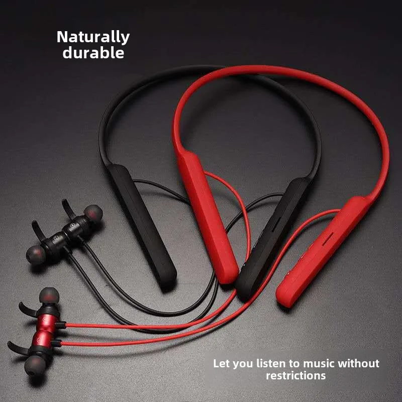 

4D Bluetooth neck-hanging sports subwoofer headset, large capacity, long battery life, memory card pluggable game headset