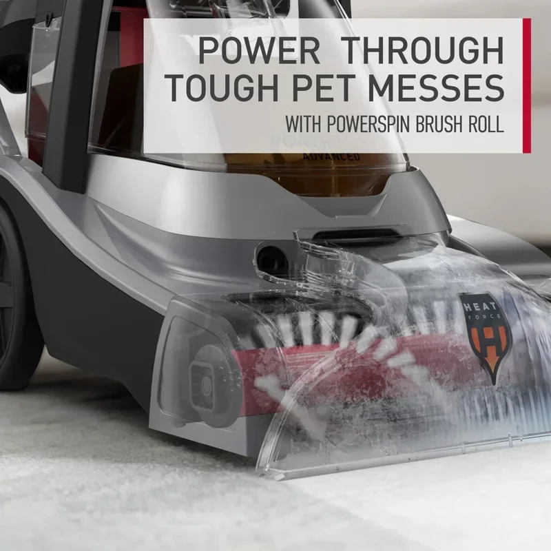 QWQJQWHoovvers PowerDash Pet Advanced Compact Carpet Cleaner Machine,FH55050PC,Grey