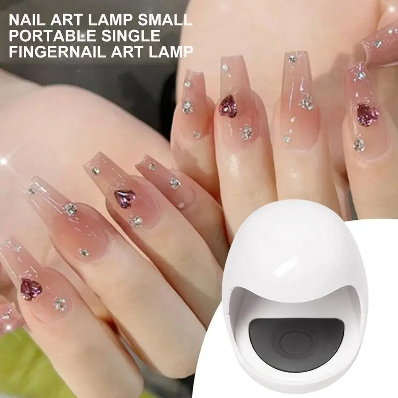 Nail Uv Licht Mini Kleine Uv Led Nail Uitharding Lamp Gel Nagel Droger Enkele Vinger Nagellak Lamp Usb Opladen Nail Art Uv Licht