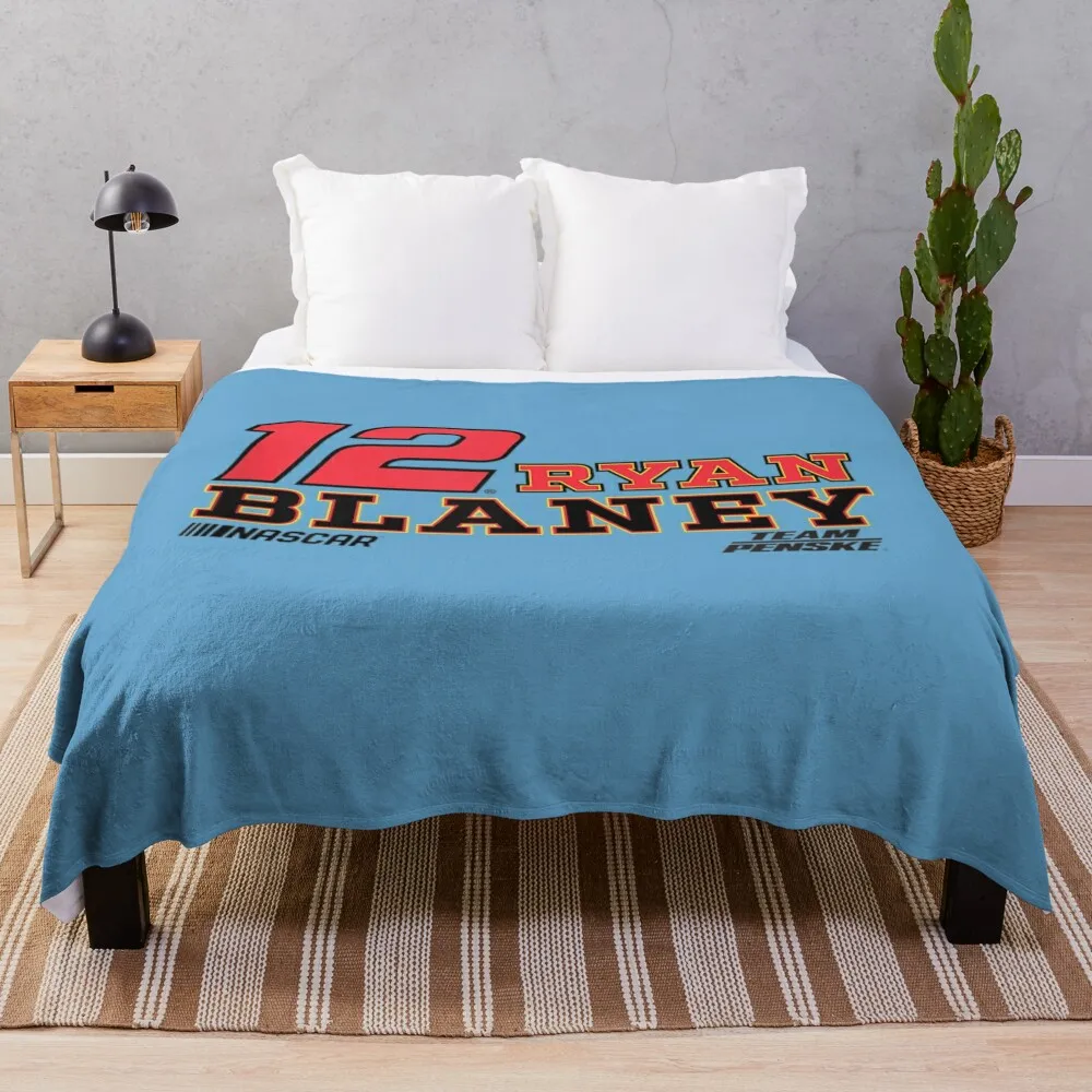 

NASCAR - Ryan Blaney - Driver Throw Blanket Ultra Plush Cozy Blanket for Napping Sleeping