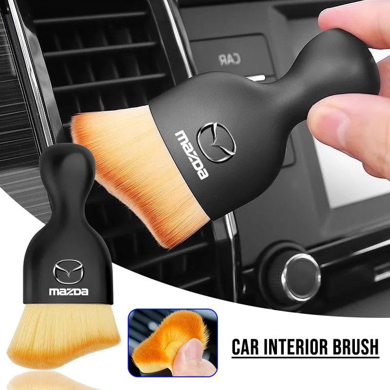 Car Interior Dashboard Air Outlet Cleaning Tool Dust Removal Brushes for Mazda 3 4 5 6 323 626 CX5 CX7 CX9 RX8 Wheel Center Caps