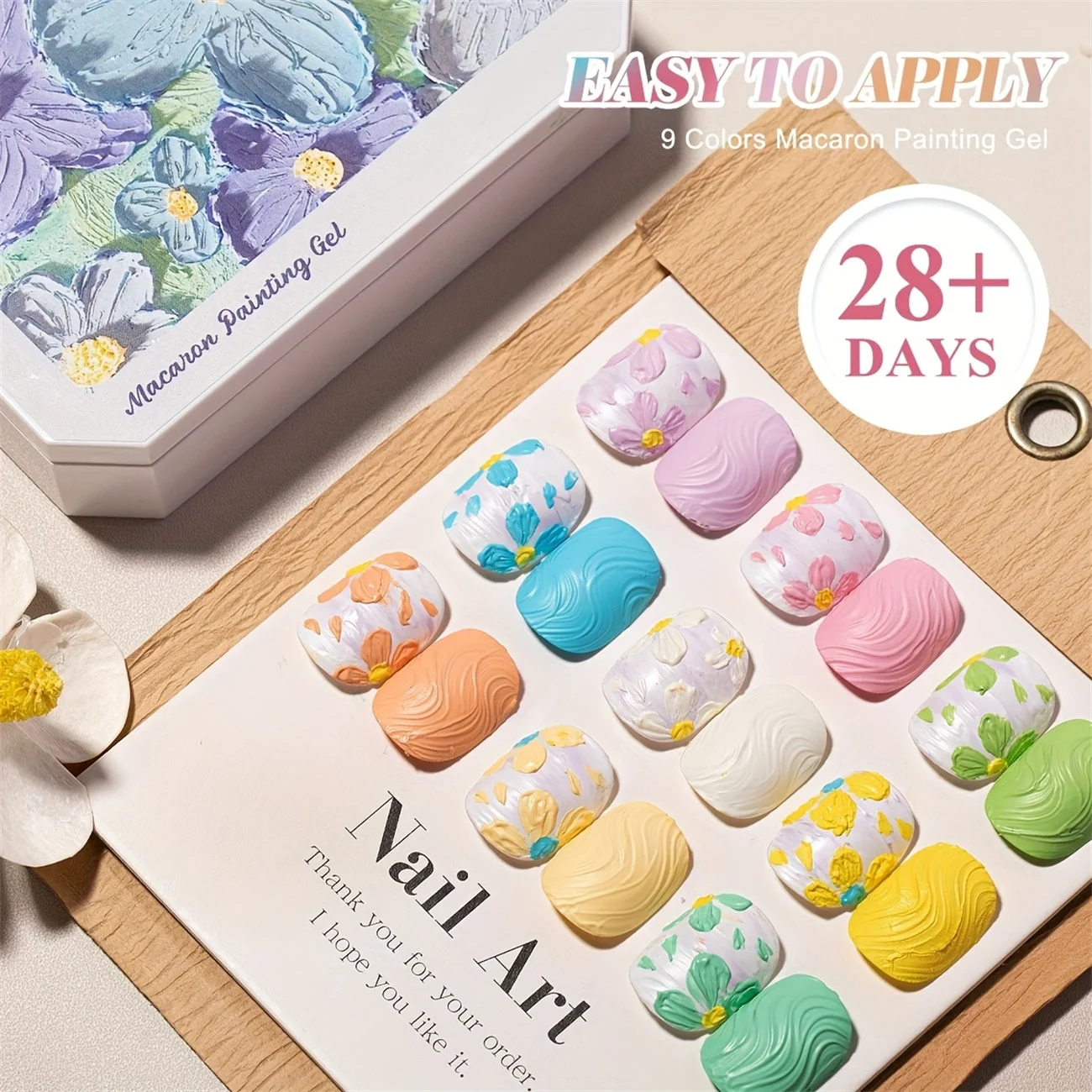 1pc 9-color Makaron solid nail polish popular color patting gel oil painting gel gradual color UV&LED gel nail art creation diy