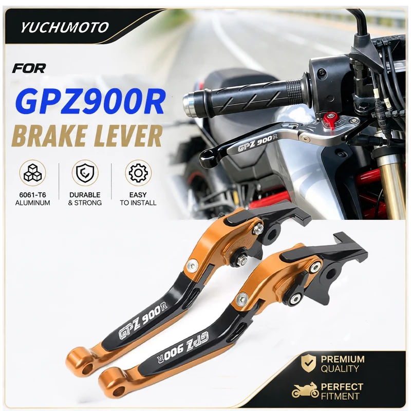 Fit Motorcycle Aluminium Adjustable brakes Levers For Kawasaki GPZ900R 1990-1993 Motorcycle Accessories Adjustable Handle