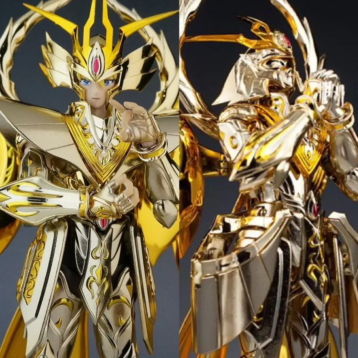 Saint Seiya S-Temple METAL CLUB MC model SAIRE EX 2.0 God Gold soul Saint God Virgo Shaka Metal Cloth with Totem+Lotus Base