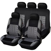 2/5PCS Car Seat Covers Set Universal Fit Most Car Covers with Tire Detail  Suitable for Independent Seat Covers Protecting seats