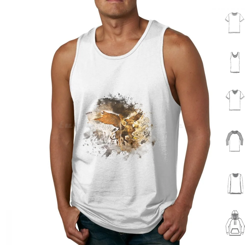 Griffin Tank Tops Vest Sleeveless Griffin Ark Survival Evolved Video Game Documentation Encyclopedia Ark Survival Evolved