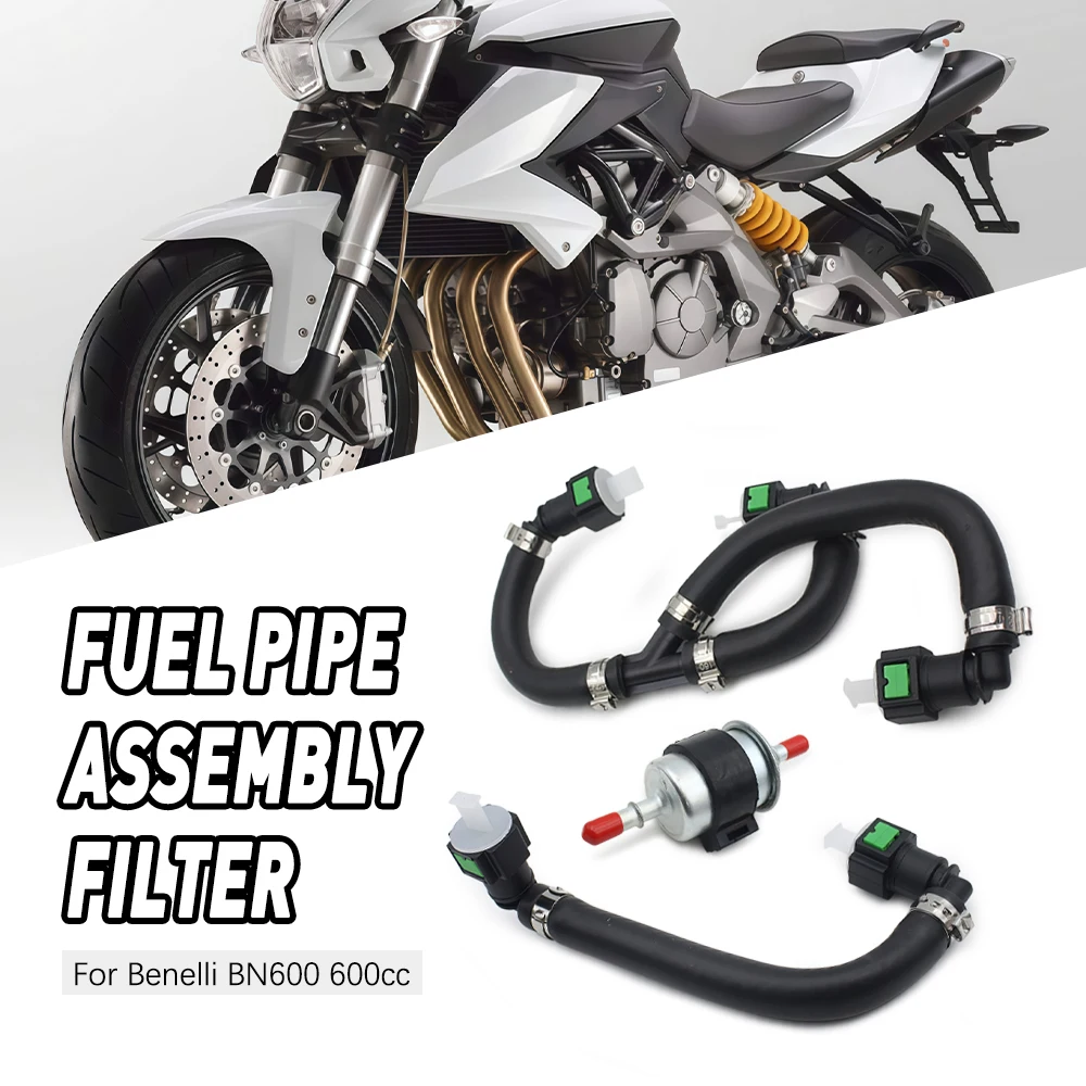 

Motorcycle parts For Benelli BN600 BJ600GS High-pressure Fuel Pipe Oil Pipe Filter Cup Kit with 7.89 Fuel Hose Line Connect
