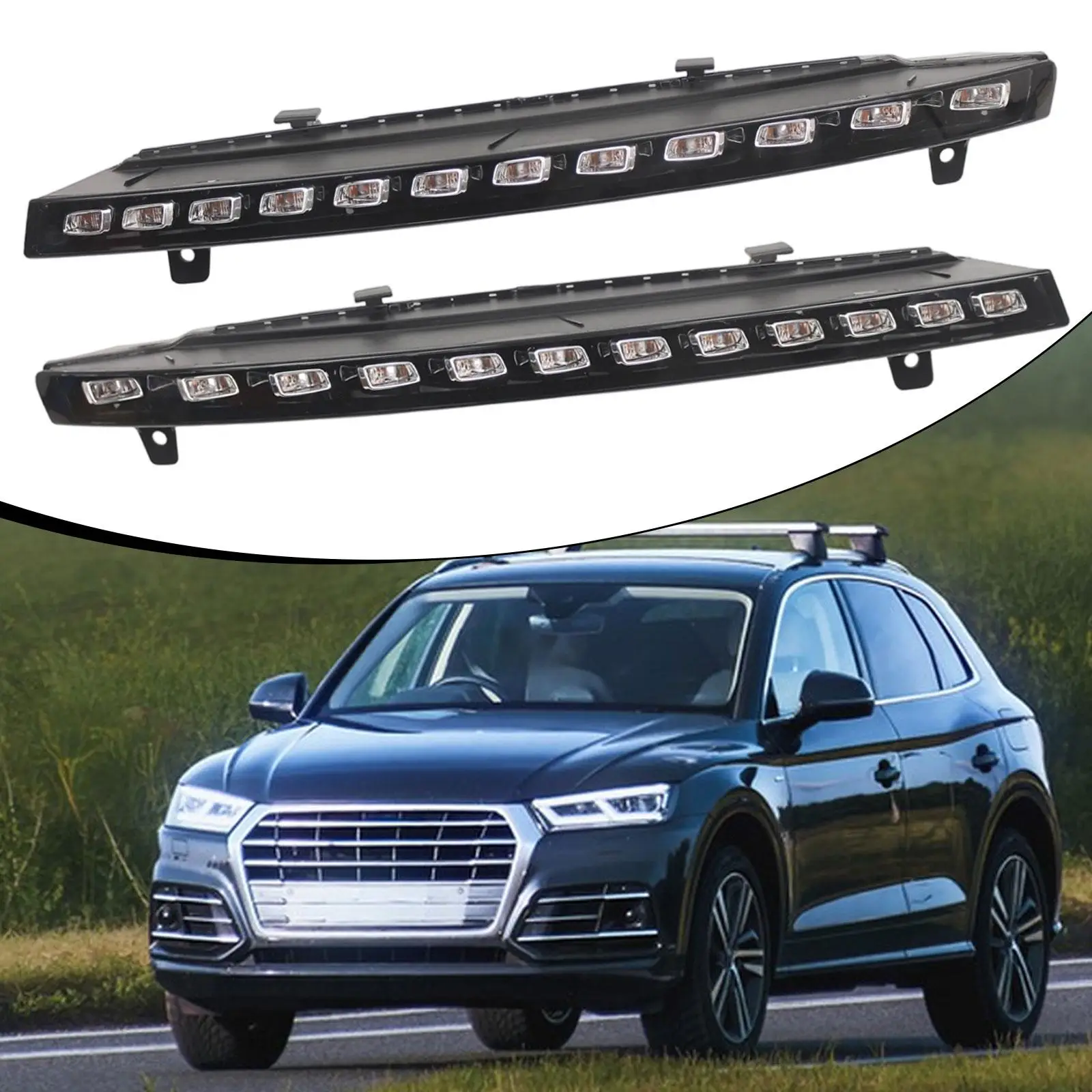 

LED Daytime Running Light Strip Assembly for Q7 Base Model Lamp Easy to Install