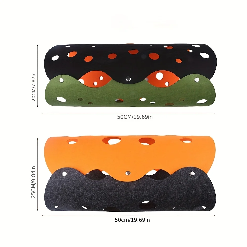 Felt tunnel cat dog toy detachable cold pad circular hollow combination pet nest