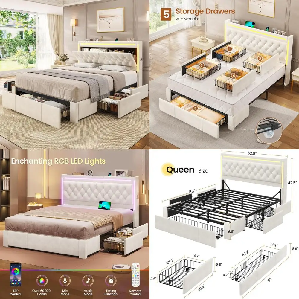 Queen Size Upholste…