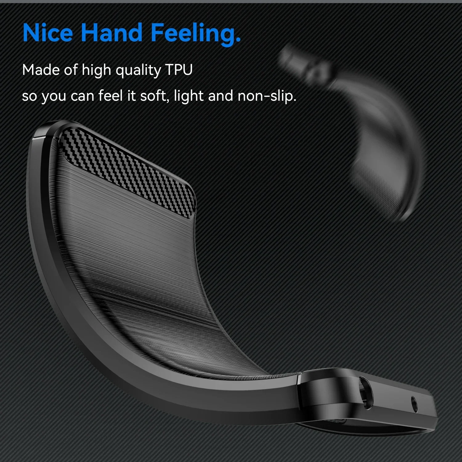Picture 5: Case For Motorola G Play 2024 Case Silicone TPU soft Carbon Cover for Moto G Play 2024 Funda Capas Coque