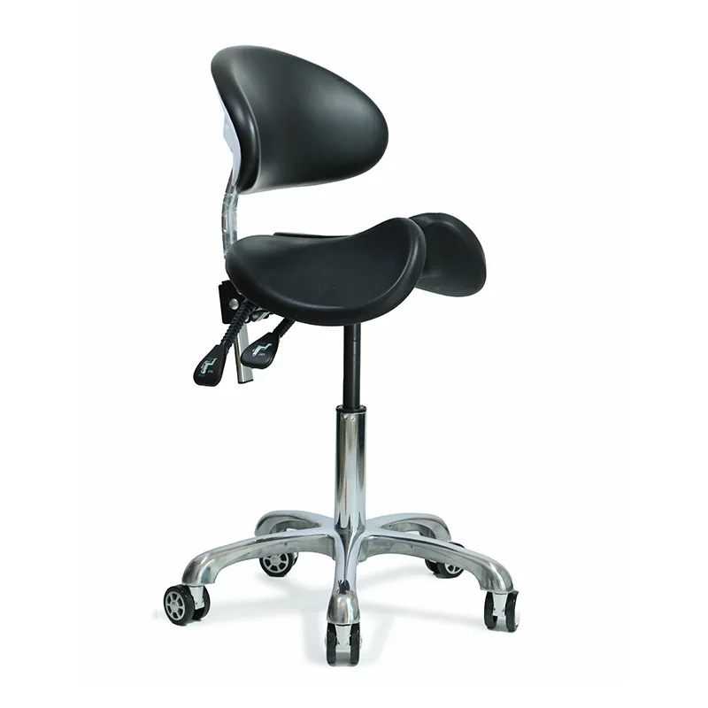 

Back saddle chair, dentist chair, riding chair