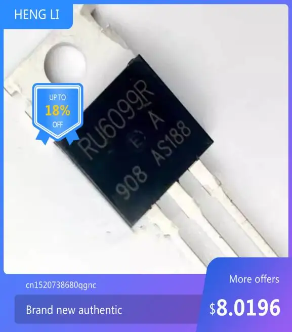 100% NEWHigh quality products RU6099R RU6099 120A60V inverter field effect triode directly plug in new TO220 spot