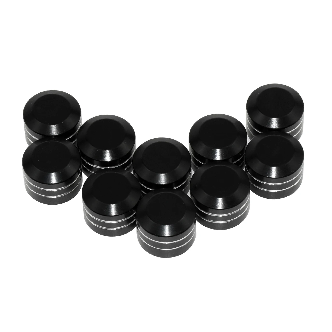 Motorcycle 10PCS Head Bolt Cap Engine Push-On Topper 9mm Screw Cover For Harley Cruiser Twin Cam Dyna Touring Sportster Softail