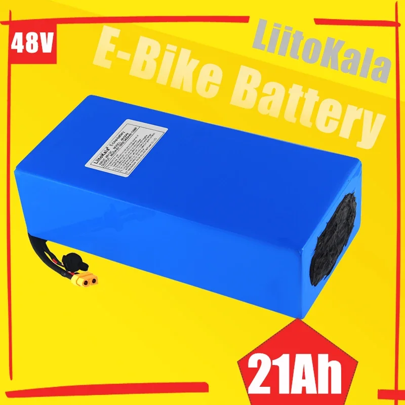 LiitoKala-Paquete de batería de litio para bicicleta eléctrica, pila de alta potencia de 48V, 40Ah, 20Ah, 30Ah, 15Ah, 24Ah, 28Ah, 18650
