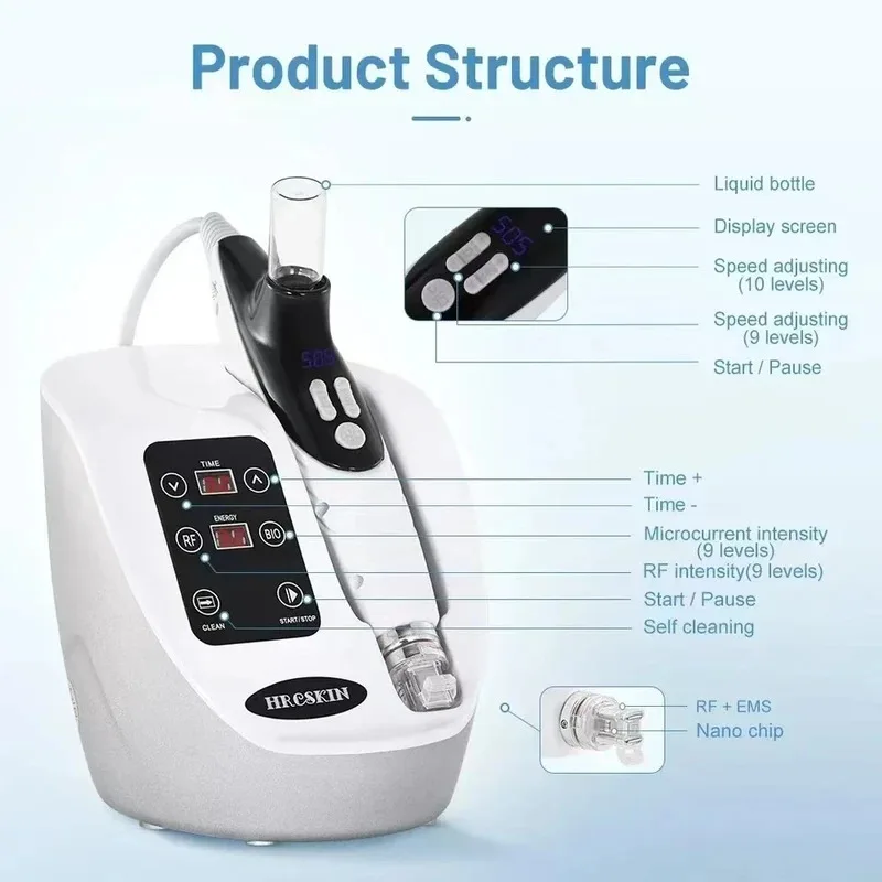 

2025 Home Use Face Ems needl free Anti-aging Meso Microcurrent Facial Mesotherapy - Machine For Hair 6 sold