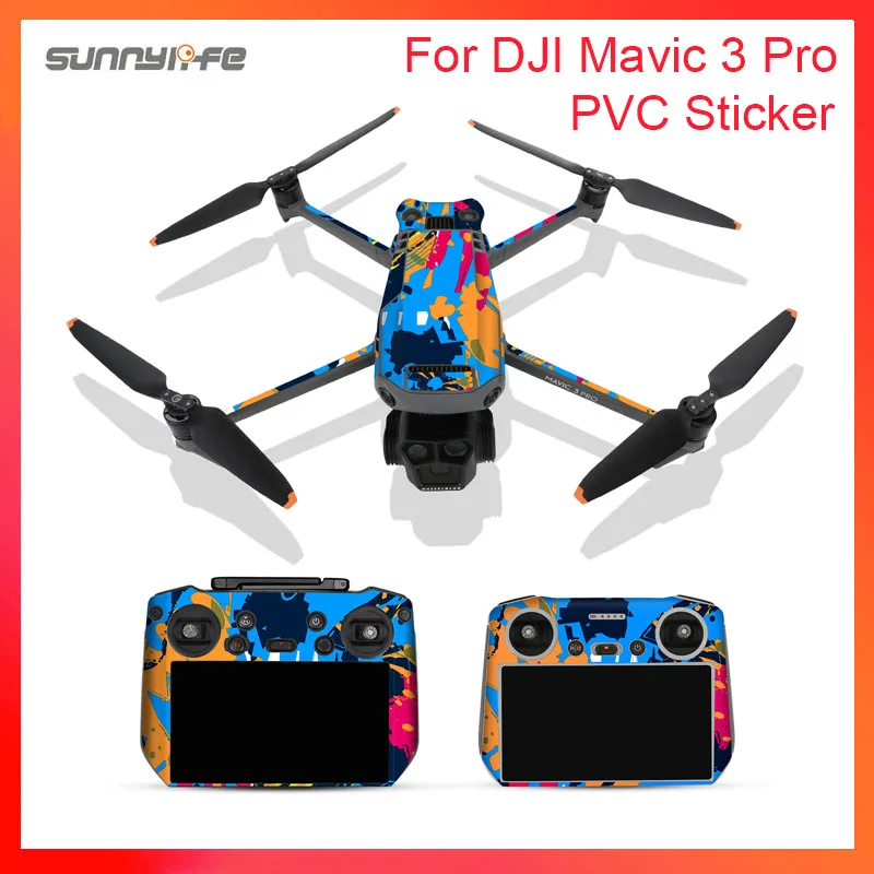 Sticker Skin Stickers Protector Waterproof PVC Sticker Drone Body Skin Protective Arm For DJI Mavic 3 Pro RC&RC Pro Controller