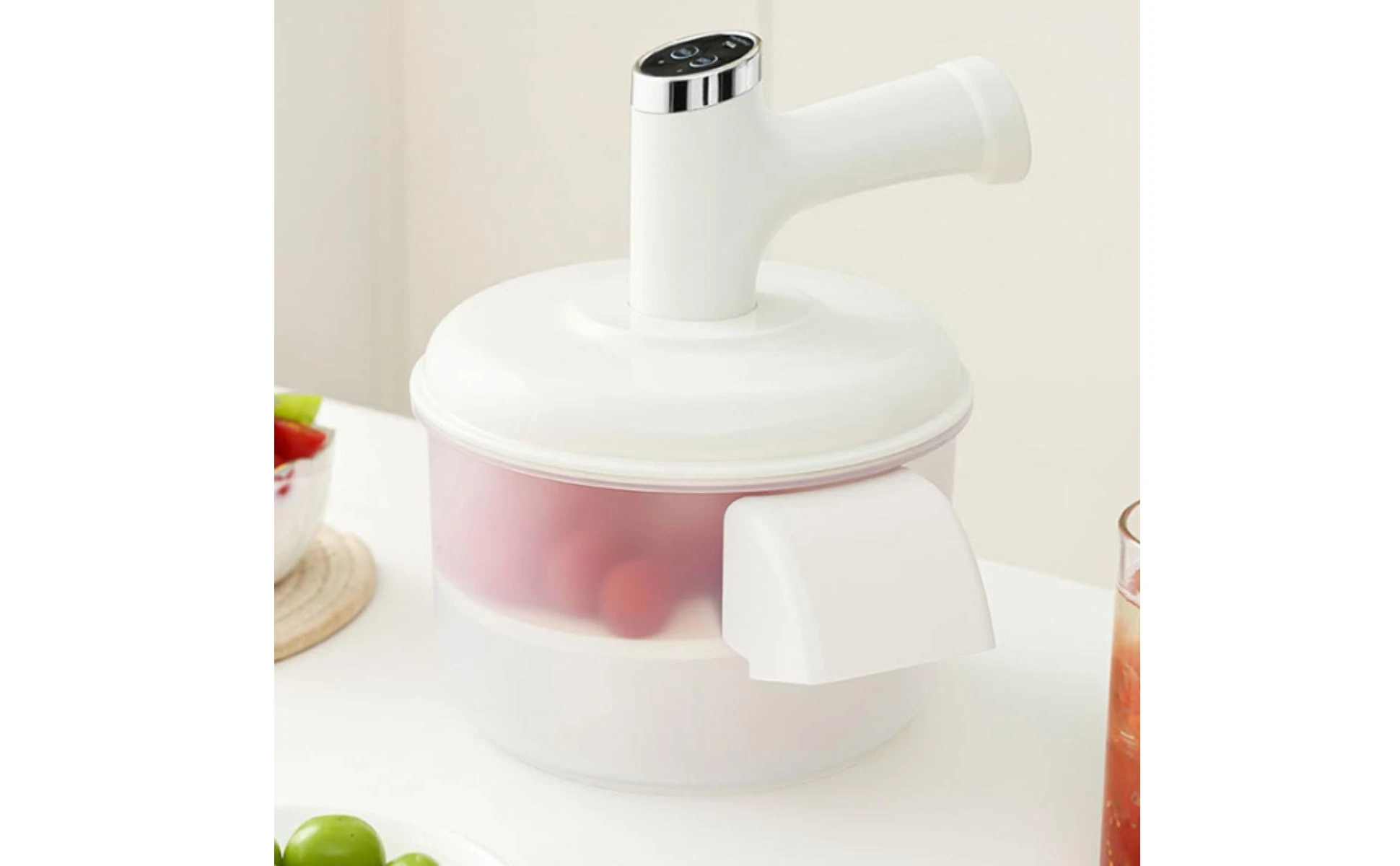 Automatic Skin Remover with Bowl Compact Electric Grape Peeling Machine for Home Cooks, Kitchen Automatic Skin Remover with Bowl Compact Electric Grape Peeling Machine for Home Cooks, Kitchen