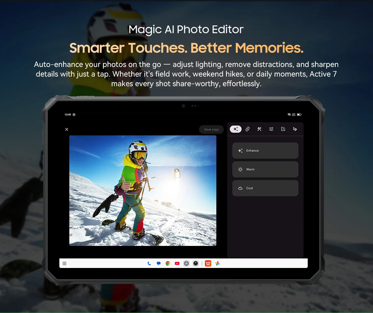 BlackView Active 7 11'' Rugged Tablet [charger not included]Android 15 24GB(8GB+16GB)+128GB Night Version IPS 10000mAh 45W NFC