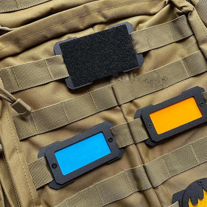 

Rectangle Reflective Patches Luminous Tactical Buckle Glow Molle Webbing Decorative Applique DIY Backpack Accessories