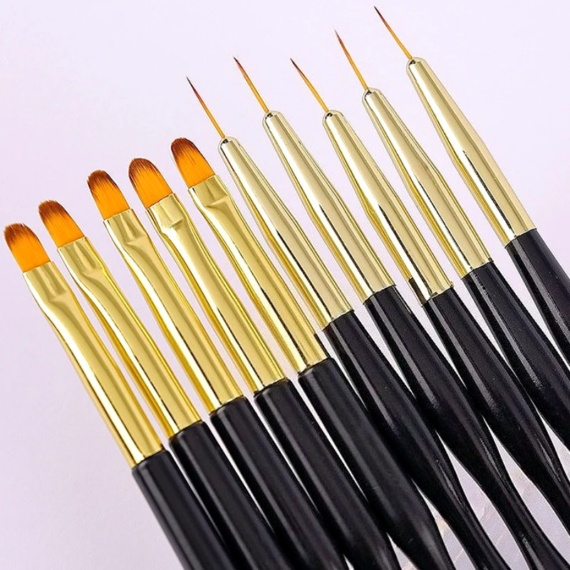 

Nails Art Brushes String Pens Phototherapy Hand Drawn Carved Gradient Blending Double Ended Painted Pen Wholesale Manicure Tools