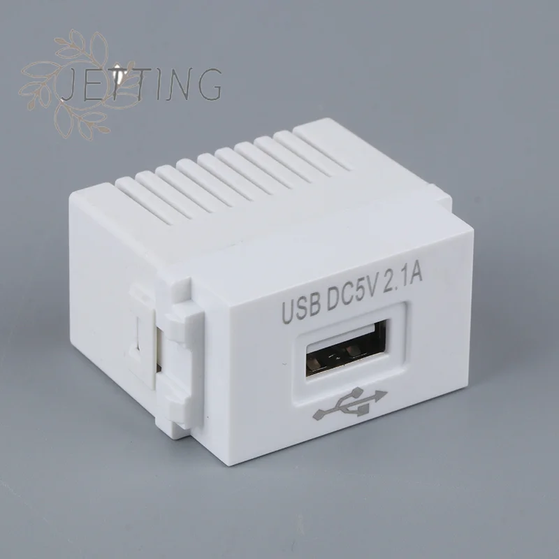 Hot 1PC Mobile Phone Charging Panel USB Power Module 220V Socket 5V Transformer 2.1A USB Charging Power Socket Switching Adapter
