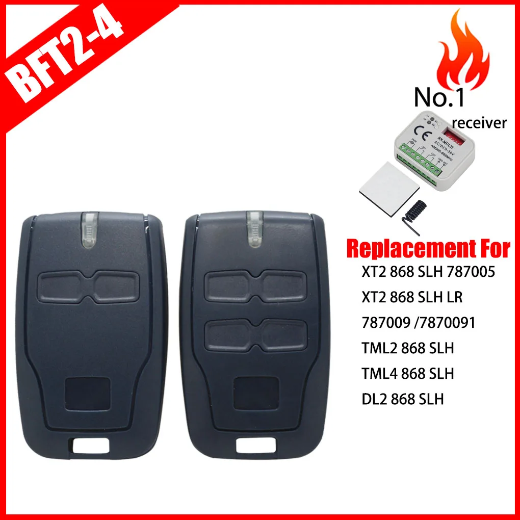 For BFT MITTO2 MITTO4 B RCB02 RCB04 KLEIO B RCA02 RCA04 TRC1 TRC2 TRC3 433.92MHz Rolling Code Garage Door Remote Control 5*10PCS