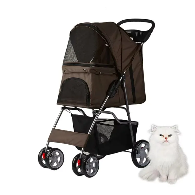 

Best Sell Wholesale 4 Wheels Pet Dog 3 in 1 Luxury Pet Strollers