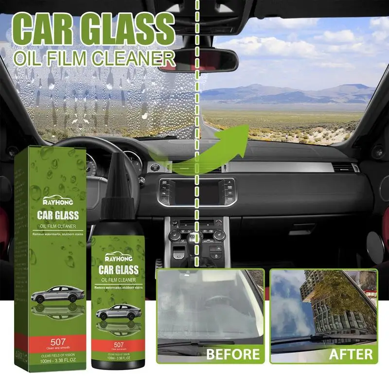 Universal Car Glass Mirror Cleaner, pára-brisa Oil Film Cleaner, Carro janela Oil Film Cleaner, Polimento