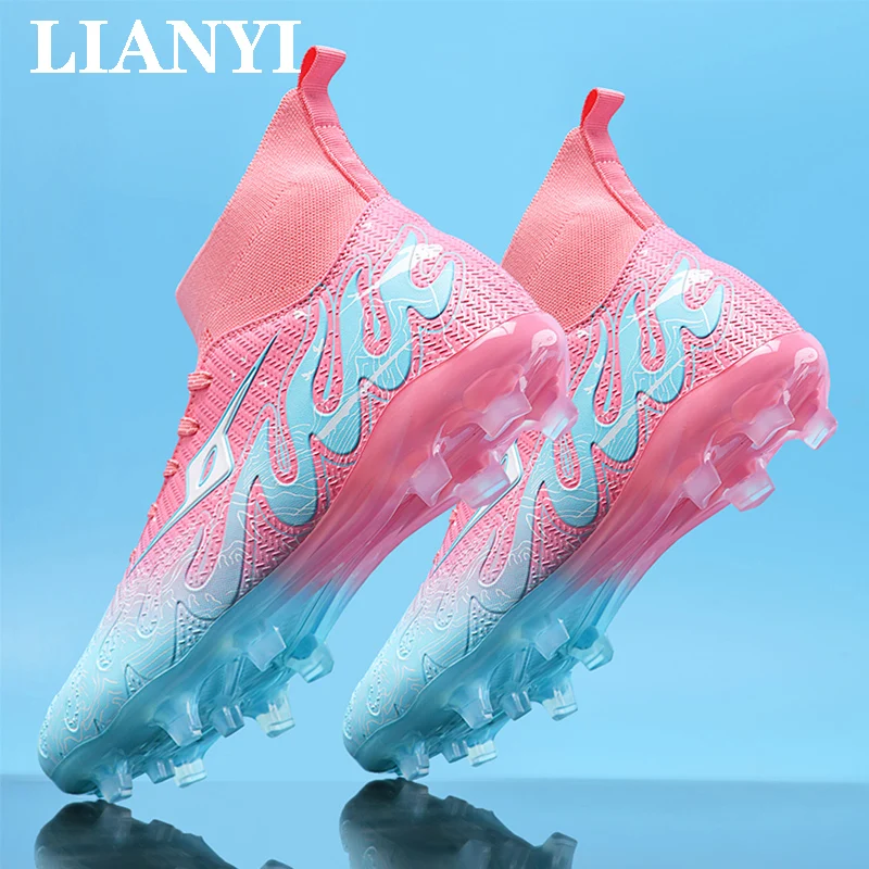 

LIANYI Youth High Quality Football Shoes Men's Ultra Light Non-slip Turf Five-a-side Competition Training Couple Football Shoes