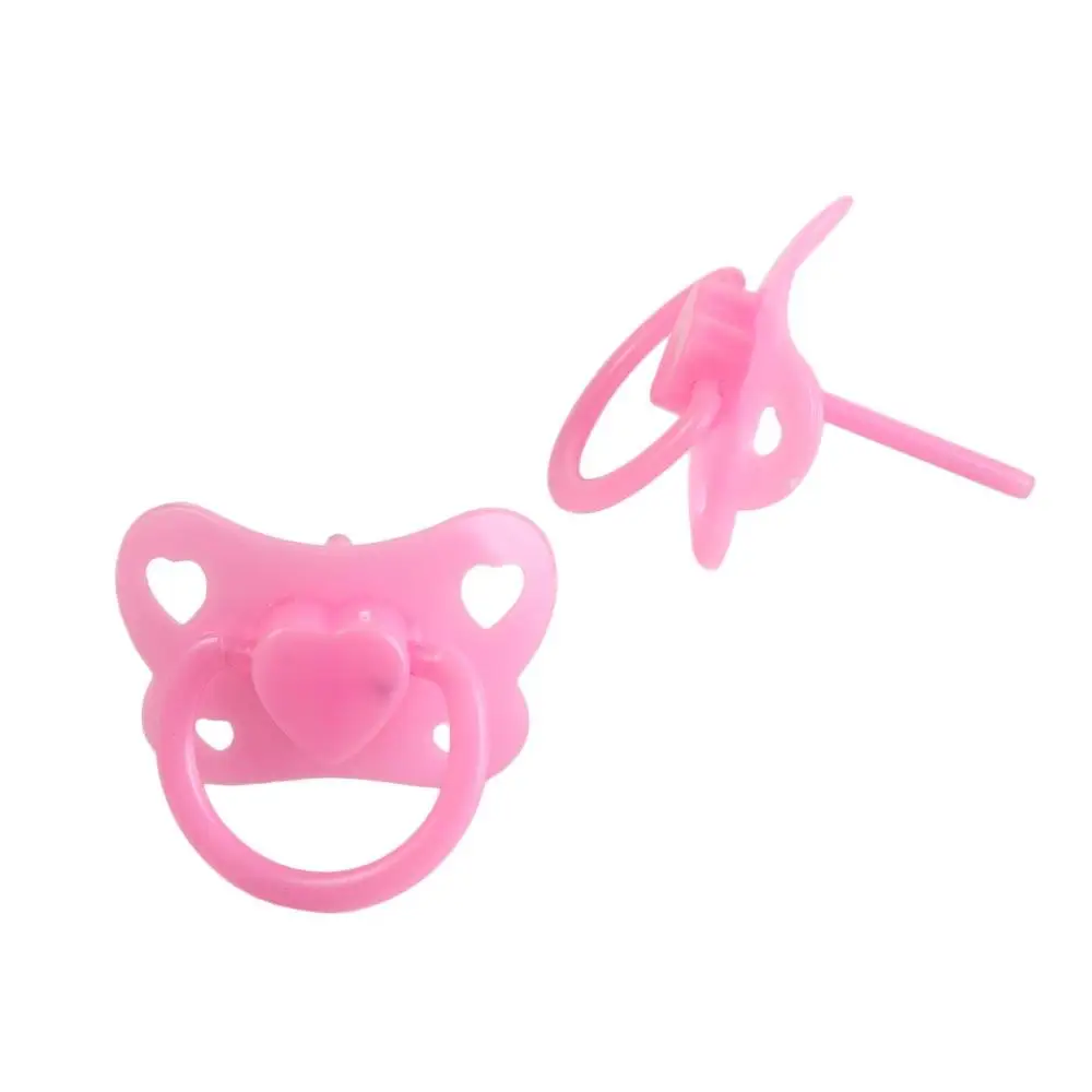 2pcs Lovely Doll Pacifier For Baby Dolls Kids Toy Doll Play House Supplies Miniature Pacifier Toy Accessories