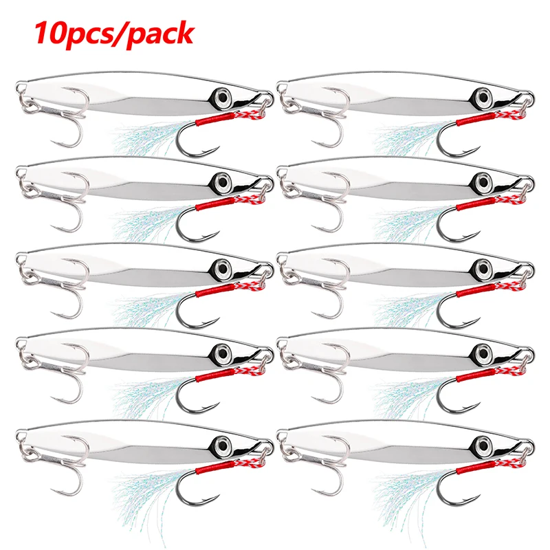 Metallguss-Jigging-Köder-Set 20g-60g – Spinner-Spoon-Angelköder, sinkend, für weite Würfe, Jigging-Köder, Spoon-Spinnerbait zum Angeln – Detail 1