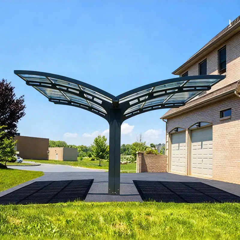 Independent Installation Outdoor Use High Quality Car Shelter Assembled Rainproof Car Parking Excellent Workmanship Carport