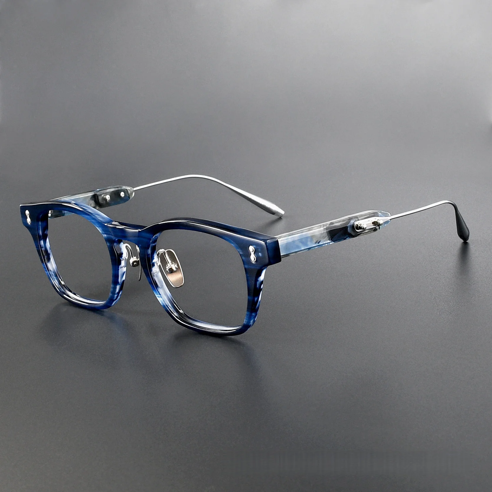 2026 World Fashion Trend Classic High Quality Acetate Women's Glasses Personalized Color Matching Men's Titanium Frame Eyeglass