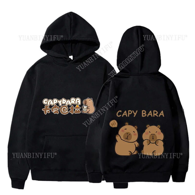 New Arrival Cute Kabibara Cartoon Pattern and Print, Unisex Loose Sweatshirt Hoodie Hot Product
