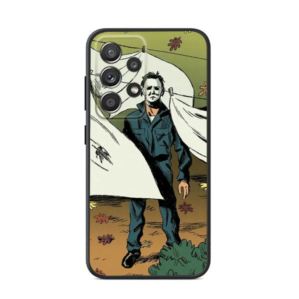 Michaels Myers H-Halloween Phone Case For Samsung S24,S23,S22,S21,S20,S10,S10E,S9 Ultra Plus FE Note 20 Ultra 10 9 Plus Case