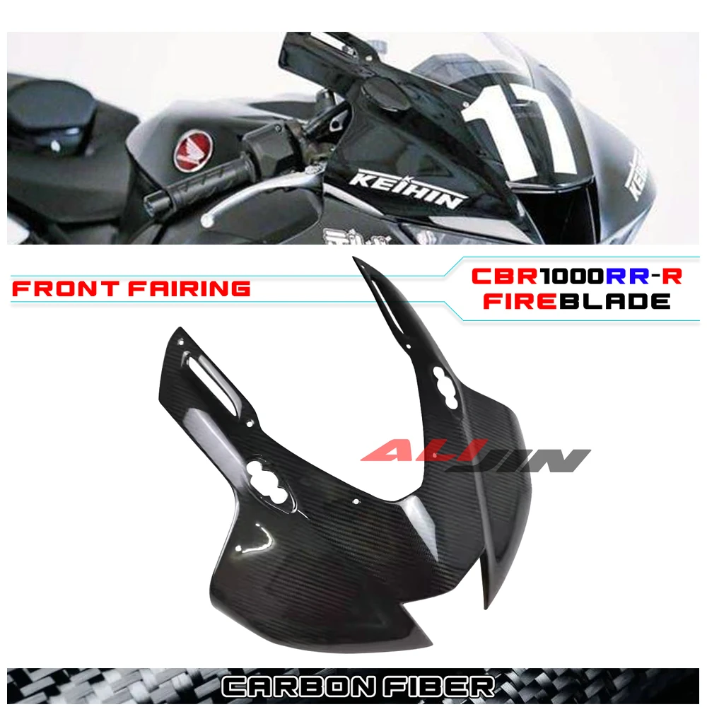 Real 100% Carbon fiber Motorcycle Front Fairing Nose Headlight Cover Panel Cowling For HONDA CBR1000RR-R SP Fireblabe 2021-2024