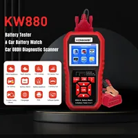 KONNWEI KW880 12V Car Battery Tester Analizer Auto Diagnostic Tool Battery Match 3 in 1 Car OBD2 Scanner Full OBD2 Function