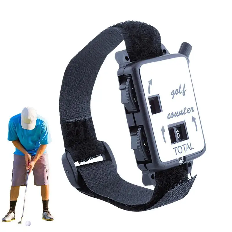 Golf Manual Scorer Mini Score Keeper Hand Mechanical Counters Golf Score Counter Watch Hand Mechanical Counters Mini Golf Shot