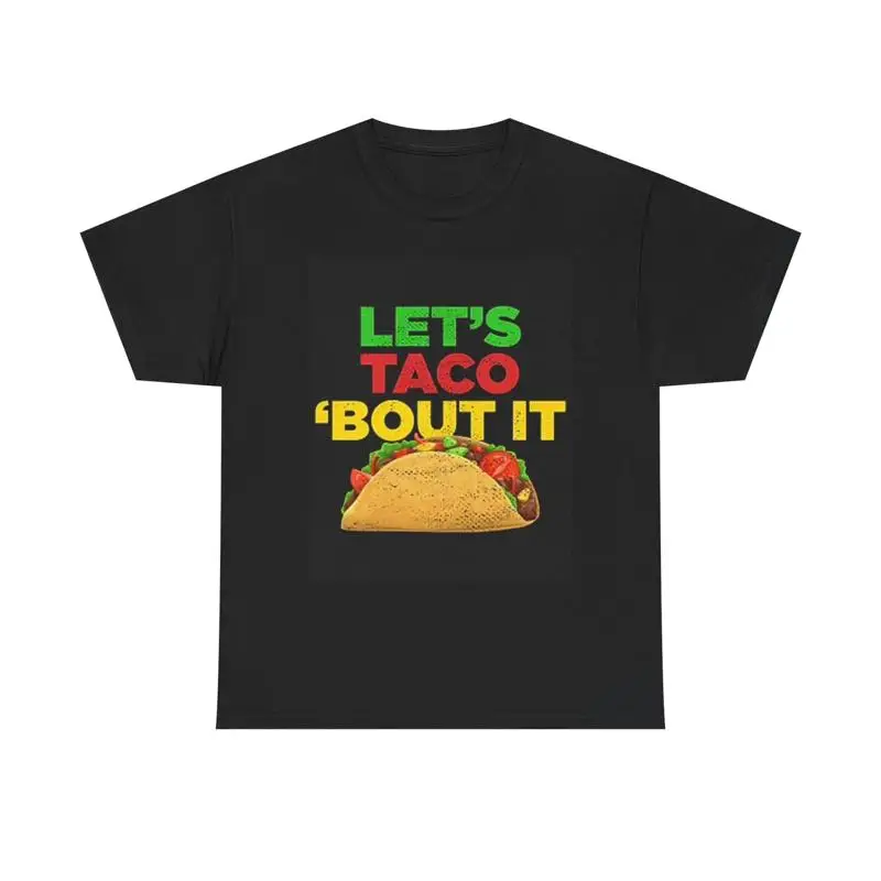 Забавная футболка Lets Taco About It, совершенно новая одежда, США