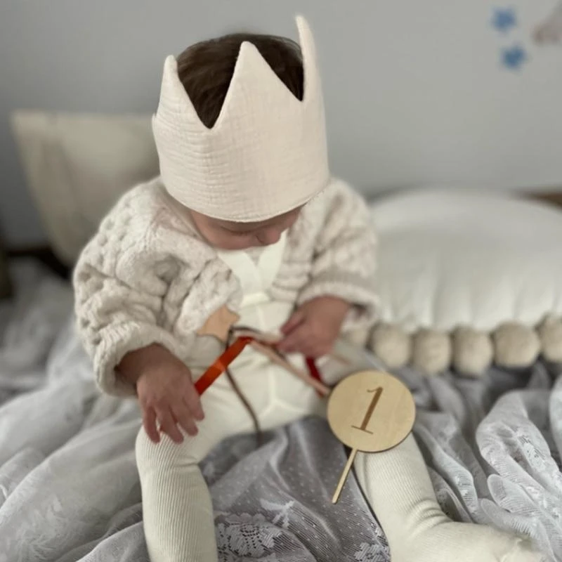 J15U التصوير الدعائم الطفل حفلة عيد ميلاد الديكور هدايا عيد ميلاد الطفل الاحتفال الديكورات لوازم البيج/الأزرق/الوردي/البني #4