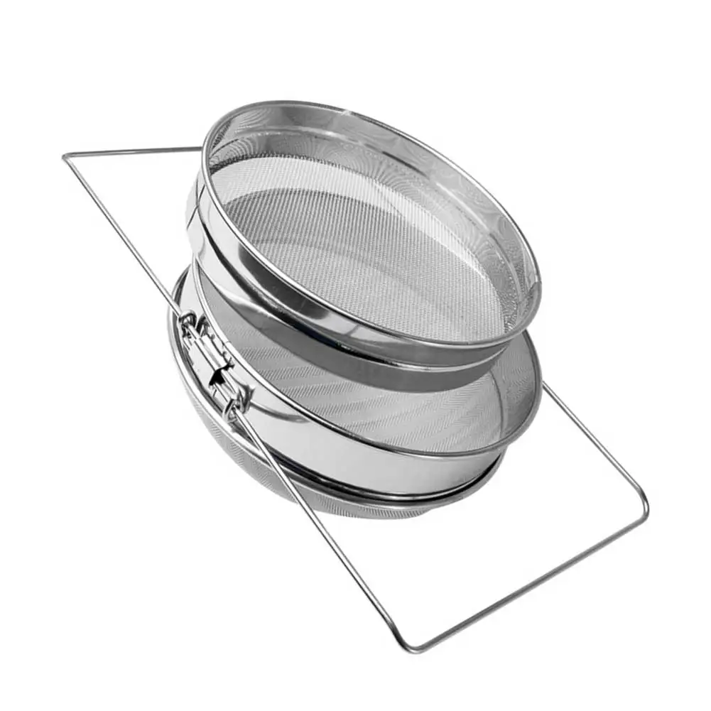 Double-Mesh Stainless Steel Honey Filter for Effective Particle Removal in Honey Processing and Broad Liquid Straining Functions