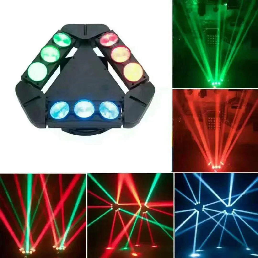 

mini RGBW 4IN1 Moving Head DMX 512 Stage Effect Lighting Mini LED Beam 9x3W DJ Disco Party Christmas Commercial Light