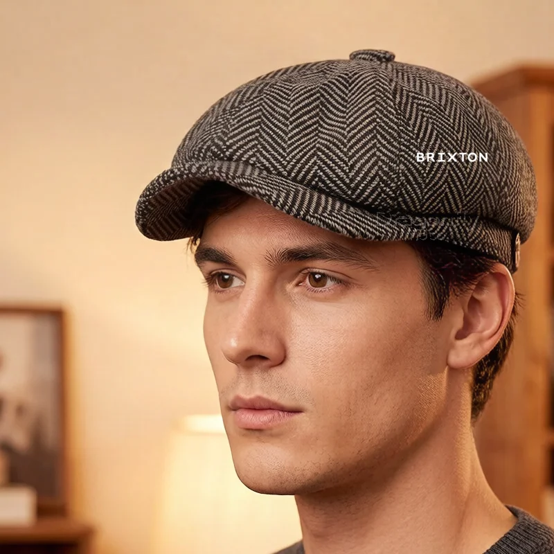 Retro Newsboy Caps Men Octagonal Hats British Painters Hats Berets gorras For Brixton Cromwell 125 250 1200 Crossfire 500 Storr 3